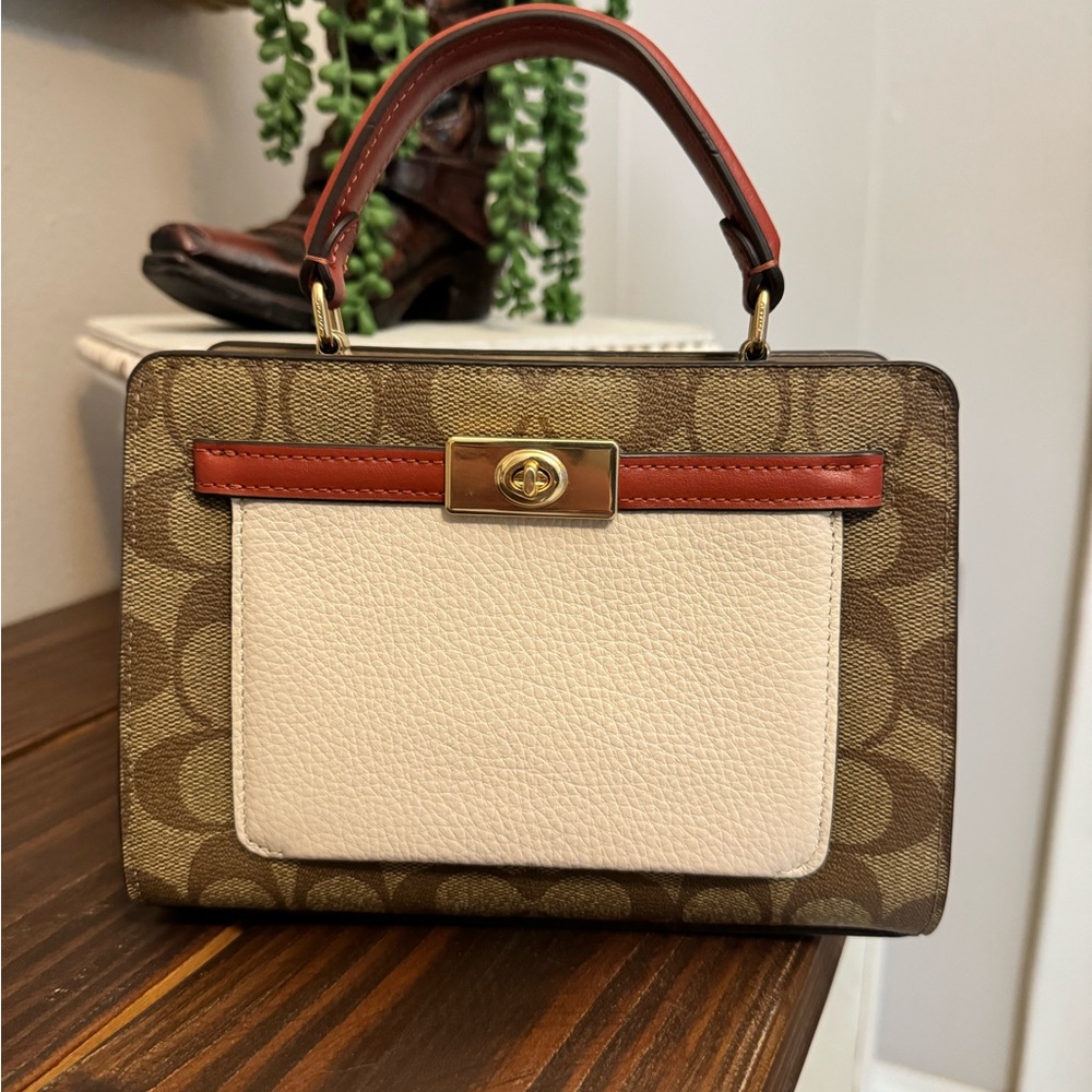 Coach Brown and White Women's Bag